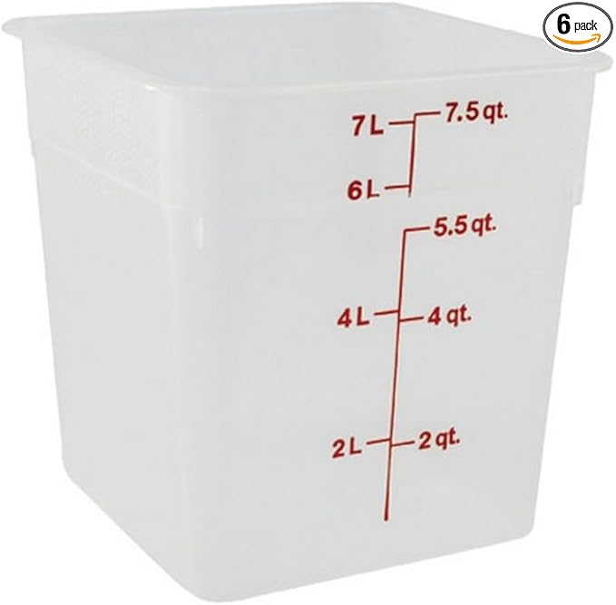 Cambro (8SFSPP190 8 qt Polypropylene Food Storage Container - CamSquare