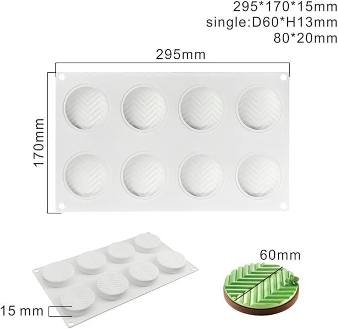 Silicone Mold for Baking Cakes,Soap Molds,Flower Shape Silicone Molds for Homemade French Dessert Mold for Pastry Chocolate,Jelly Chocolate Mold & Ice Cube Tray (E_ Leaf Geometry)