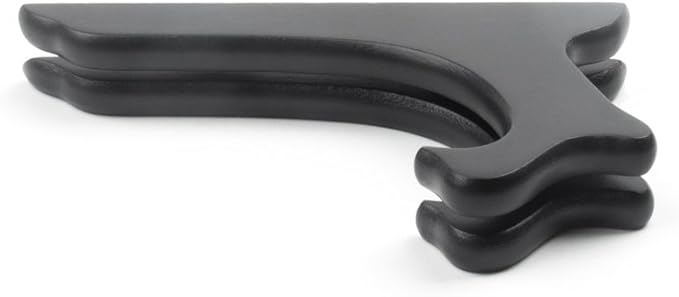Fox Run Black Plate Stand, 6-Inch, Wood