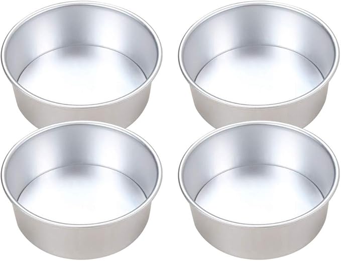 Cake Tin, Non-Stick Cake Mould, Baking ToolsBaking Mold,Cake Mould,Baking 2pcs 8inch Alloy Cake Pan Round Cake Mold Tray Non-Stick Baking Mould with Removable Bottom for Chirtmas Party Pans (Color : P