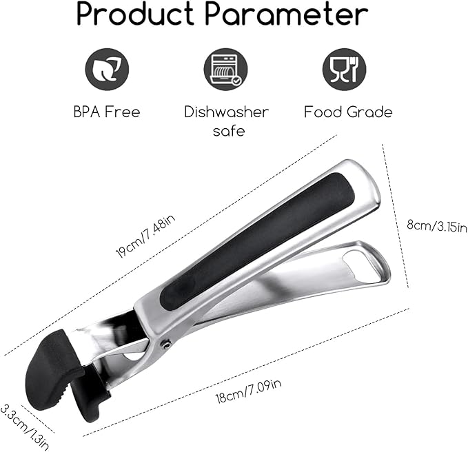 SOLEADER Plate Gripper Compatible With Pizza Pan,Non-Slip Pan Gripper,Hot Plate Bowl Retriever with Food Out from Pots,For Egg Custard For Jidangeng,For Microwave Toaster Oven Steamer,Pack of 2