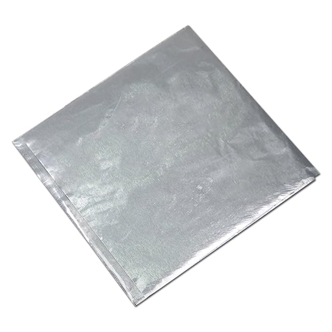 PABCK 500 Pcs 5 Colors Chocolate Wrappers Aluminium Foil Paper Wrapping Papers Square Sweets Lolly Paper Food Candy Tin Foil Wrapper for Candy Packaging Decoration (4x4 inches)