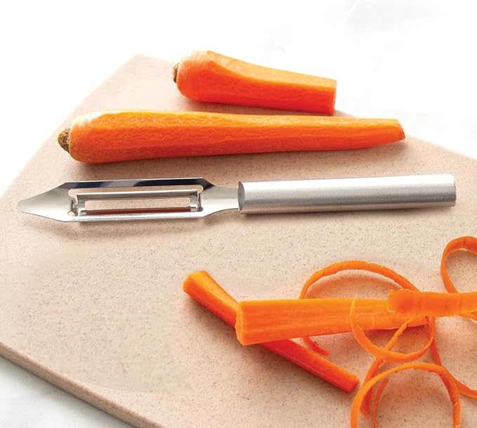 Rada Cutlery Vegetable Peeler (R132), 1.75" Stainless Steel Swiveling Blade, Silver Handle
