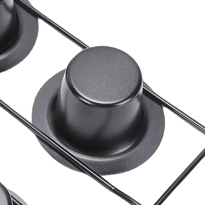 Bewinner 6 Cup Non Stick Popover Pan | Carbon Steel Bakeware for Muffins, Cupcakes & Pudding, Easy, Dishwasher Safe