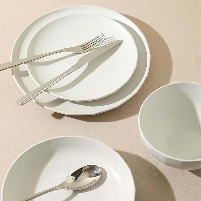 Stone Lain Rio 24-Piece Dinnerware Set Stoneware, Beige
