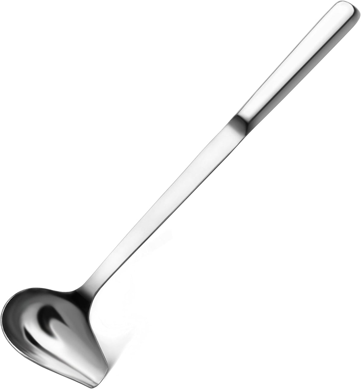 New Star Foodservice Hollow Handle Notched Serving Spoon (Silver, 1-oz Gravy Soup Ladle (12.5-Inch))