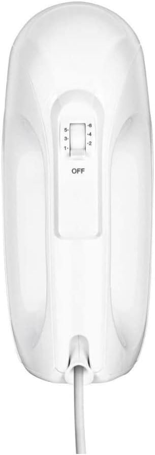 Cuisinart HM-6P1 6-Speed Hand Mixer, White, 6 Speed