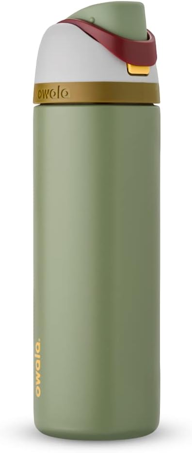 Owala Star Wars FreeSip Insulated Stainless Steel Water Bottle with Straw for Sports and Travel, BPA-Free, 24-Ounce, Boba Fett
