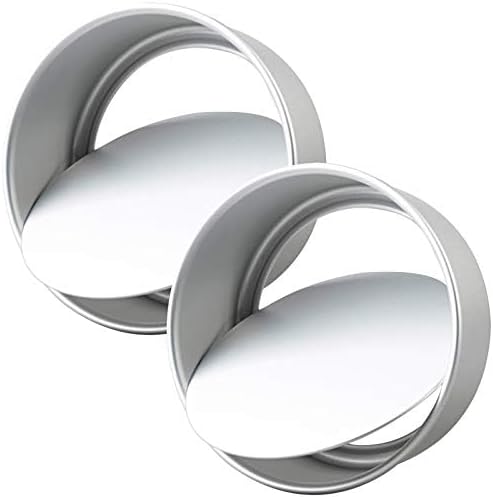 Tosnail 2 Pack 9" x 3" Round Aluminum Cake Pan with Removal Bottom