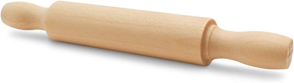 Wooden Mini Rolling Pin, 5 Inches Long, Pack of 100, Great for in The Kitchen, Play-doh, Crafting and Imaginative Play, by Woodpeckers