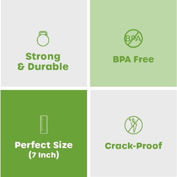 Comfy Package [7 Inch - Case of 10,000] Black Coffee Drink Stirrers & Cocktail Straws - Disposable Plastic Sip Stir Sticks for Hot & Cold Beverages