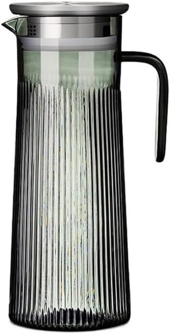 Water Pitcher Cold Kettle Acrylic Juice Jug Drink Juice Water Jug Transparent Water Pitcher with Filter Glass Pot(Large)