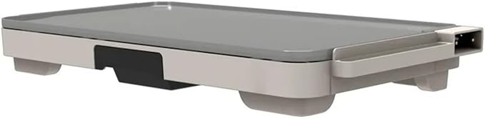 Electric Griddle 12x22 Inch with Backsplash, Nonstick Cooking Surface, Adjustable Temperature Control (Porcini Taupe)