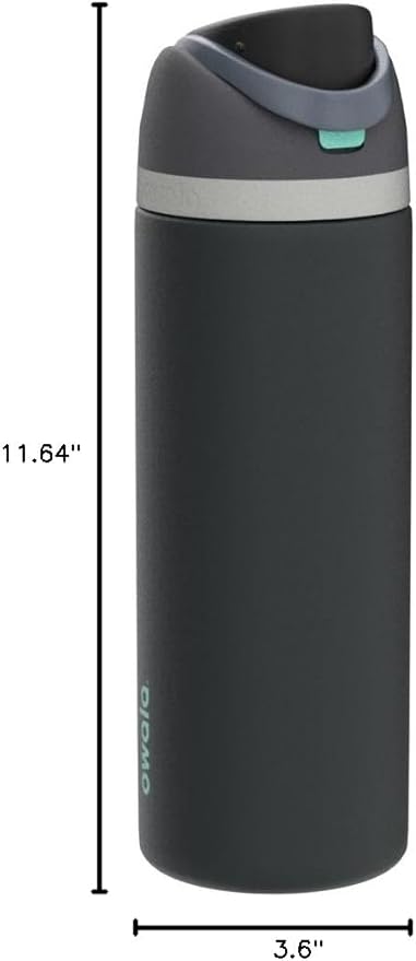 Owala FreeSip Insulated Stainless Steel Water Bottle with Straw for Sports, Travel, and School BPA-Free Sports Water Bottle, 40 oz, Foggy Tide