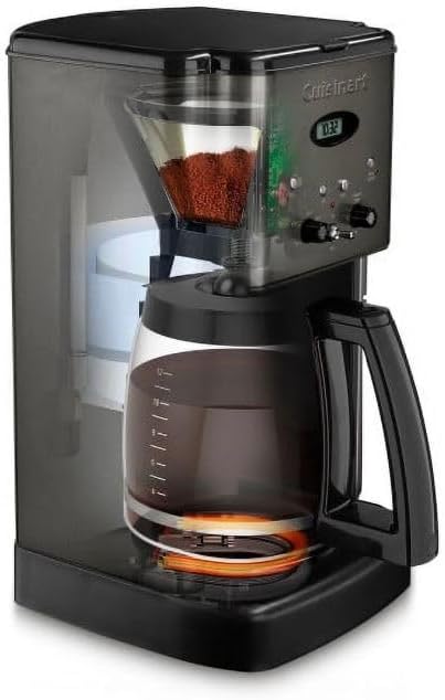 Cuisinart DCC-1220BKSFR 12 Cup Coffeemaker, Stainless Steel Black - Certified Refurbished