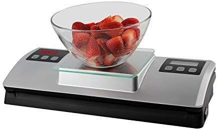 Nesco VSS-01 Automatic Food Vacuum Sealer with Digital Scale and Bag Starter Kit, Silver