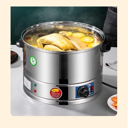 3-Tier Stainless Steel Electric Food Steamer - Automatic Heating for Healthy Cooking, Ideal for Breakfast, Meal Prep & Family Meals, Easy to Use & Clean