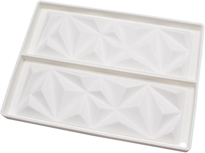 mostsom Silicone Molds Baking Mold for Mousse Cake, Silicone Mold for Chocolate, French Dessert Mold for Pastry Chocolate, Reusable Non-Stick Easy Release Baking Molds (F_ Rectangle)