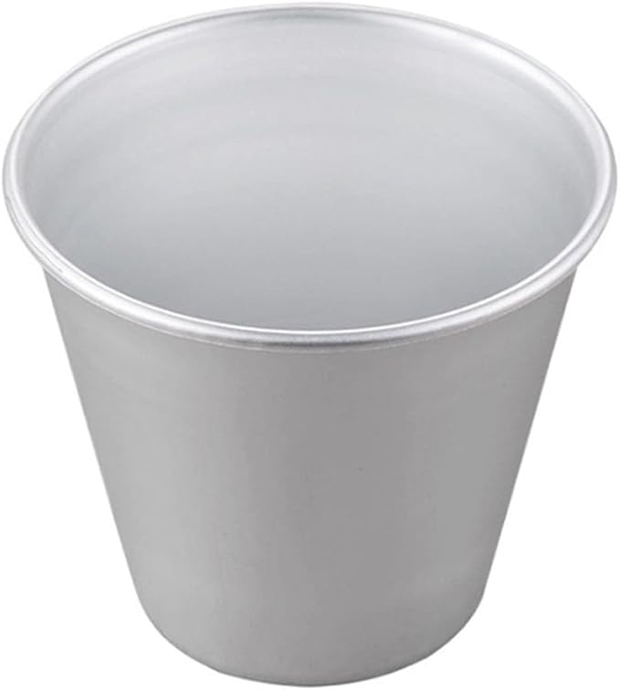 6 Pcs Popover Pan, Aluminium Pudding Tin Cup Baking Maker, Individual Muffin Chocolate Molten Brownie Tumbler Raspberry Souffle Cupcake Pudding Mould - Round Shape 3"x 2.2"