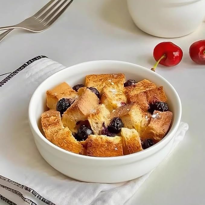 Creme Brulee Ramekins - 6 oz Oven Safe Ramekins for Baking, Soufflé, Desserts, Classic Ceramic Creme Brulee Dishes, Set of 6