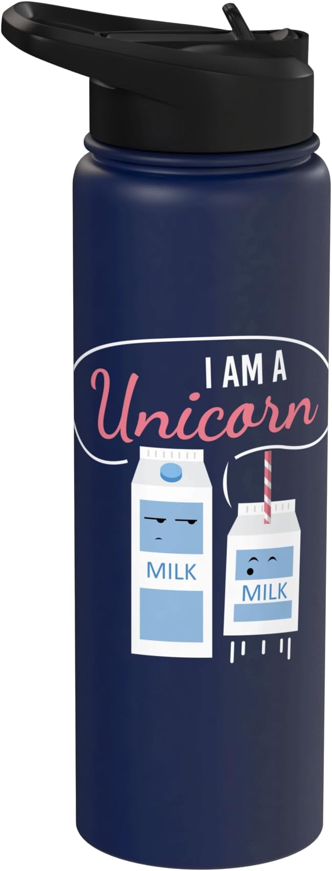I Am A Unicorn I Milk Funny Funny Milk Carton Fun Unicorn Stainless Steel Insulated Water Bottle