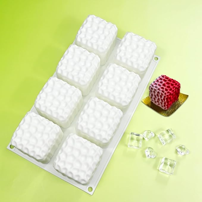 mostsom Honeycomb Molds Silicone Non-Stick Rabbit Cookie Mold Diy Rose Flower Chocolate Mould Used for Jelly, Candy,Biscuits (I_11.6x6.8x2.4 inch)