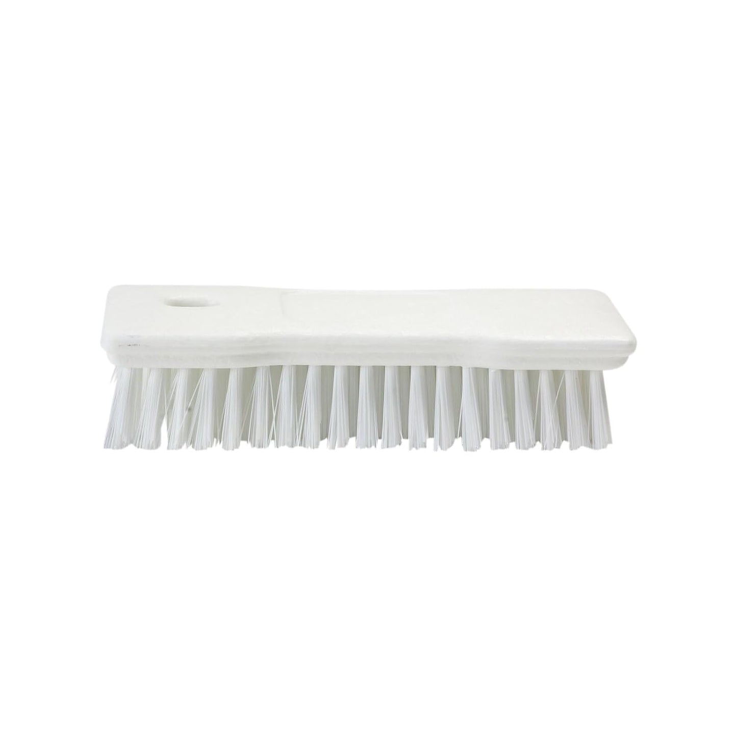 SPARTA Comfort Grip Scrub Brush Hand Brush for Bathroom, Kitchens, Countertop, Plastic, 8 Inches, White