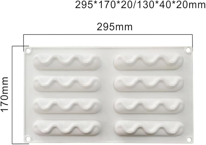Silicone Mold for Baking Cakes,Soap Molds,Flower Shape Silicone Molds for Homemade French Dessert Mold for Pastry Chocolate,Jelly Chocolate Mold ＆ Ice Cube Tray (C_ Creamy Shape)