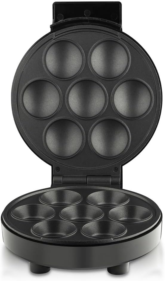 Household Cupcake Maker Electric Cupcake Machine 1000W Cake Pop Maker Non-Stick Surf Makes 6 Cup Cakes for Kids Breakfast Machine