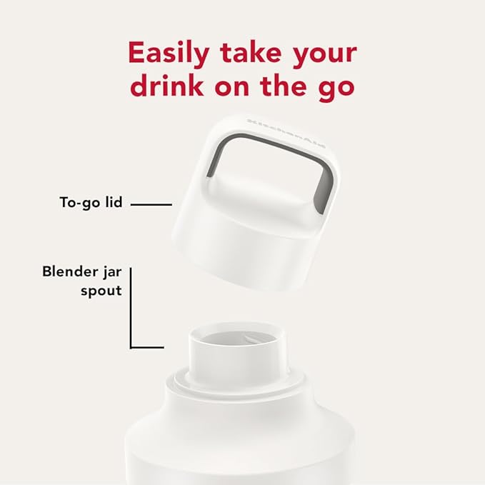 KitchenAid Go Cordless Personal Blender - battery sold separately, KSBR200, Porcelain White