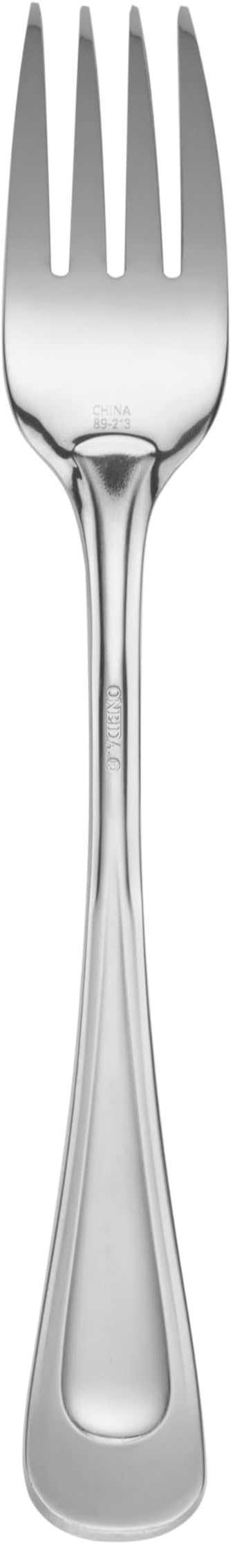 Oneida Silverware Set, Satin Sand Dune Everyday Dinner Forks Flatware Set, Service For 4, 18/0 Stainless Steel, Rust Resistance, Dishwasher Safe, Dining Utensils Sets, Forks (Silver, 4 Piece)