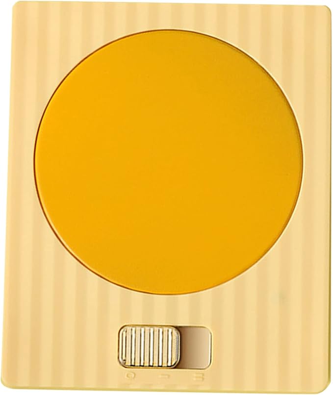 VINGVO Beverage Warmer, 220V USB 13W Desk Cup Warmer for Cake (Yellow)