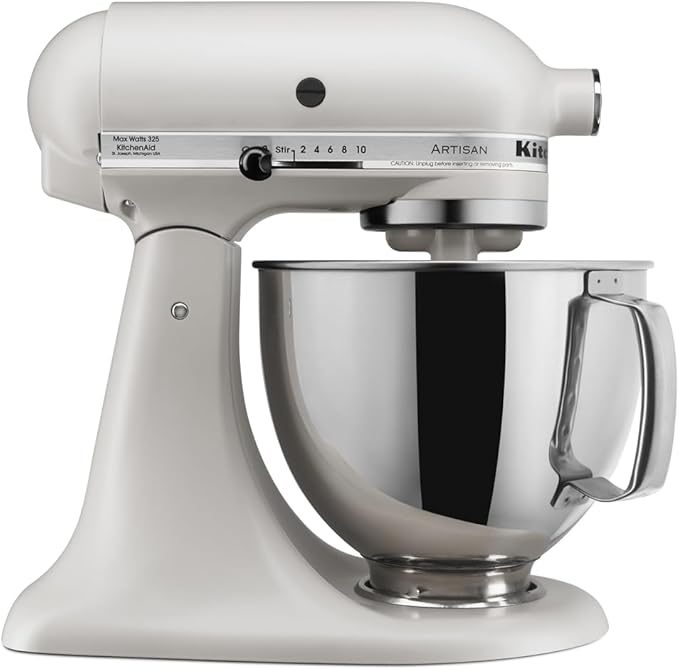 KitchenAid Artisan Series 5-Quart Tilt-Head Stand Mixer - KSM150PS, Milkshake & Classic Series 4.5 Quart Tilt-Head Stand Mixer K45SS, Onyx Black