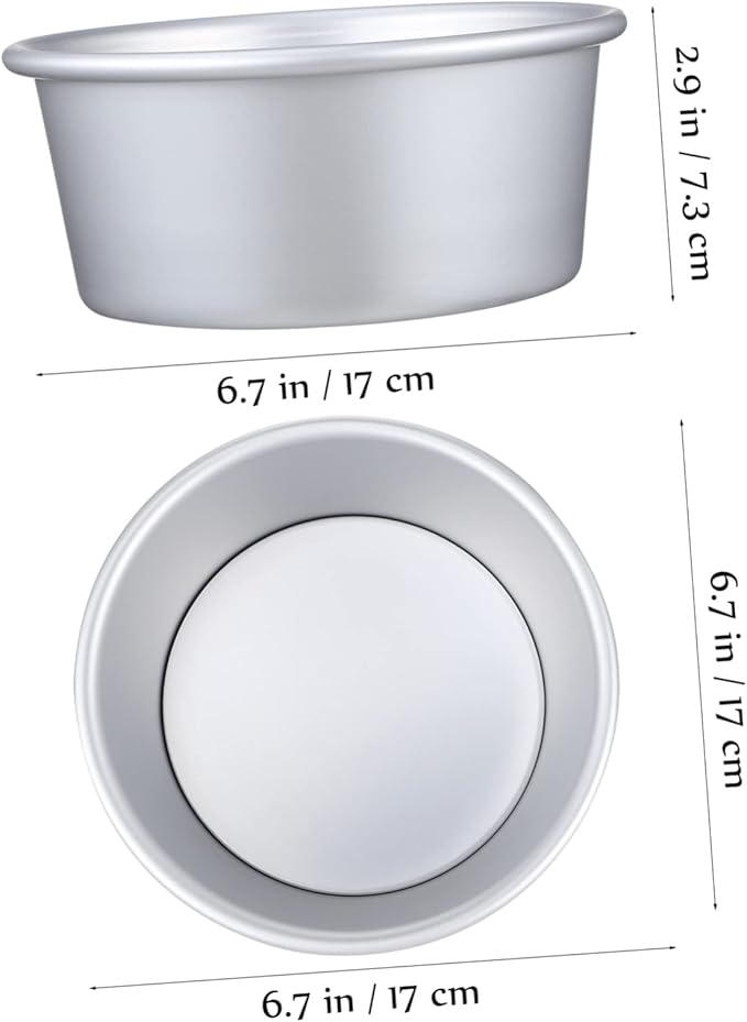 SHOWERORO 1set Baking Set Round Cake Molds Parchment Liners Easy Demold Cake Tin Set Multi-functional for Cheesecakes Mousses