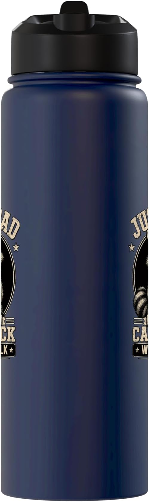 Just A Dad Who Always Came Back With The Milk Fathers Day Stainless Steel Insulated Water Bottle