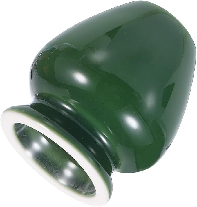 HARFINGTON Ceramic Chasen Stand 68mm Matcha Whisk Holder Teas Set Whisks Stand Traditional Matcha Tea Chasen Holder Tea Set Accessories for Tea Tasting, Green