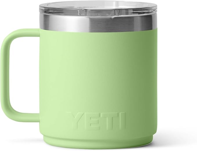 YETI Rambler 10 oz Stackable Mug, Vacuum Insulated, Stainless Steel with MagSlider Lid, Key Lime