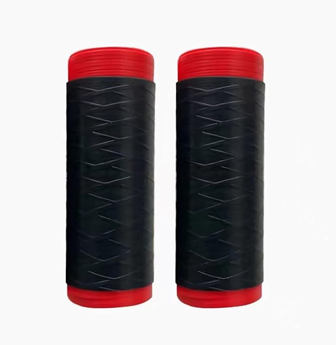 2PCS Silicone Handle Covers for Made in Cookware Carbon Steel Griddle & Grill Press, Universal Heat Resistant Grips for Utensils Handles Up to 5cm Wide, Non-Slip Flexible Sleeves (Black)