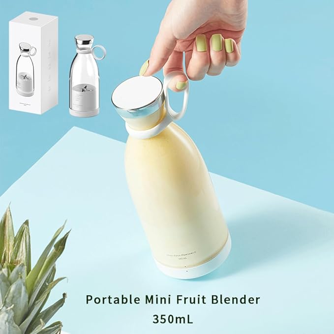Portable Blender for Smoothies, Personal Small Smoothie Blender with 11.83 Oz/350ml for Shakes and Smoothies, Durable Stainless Steel Blades, Magnetic Charging, Convenient (Pink)