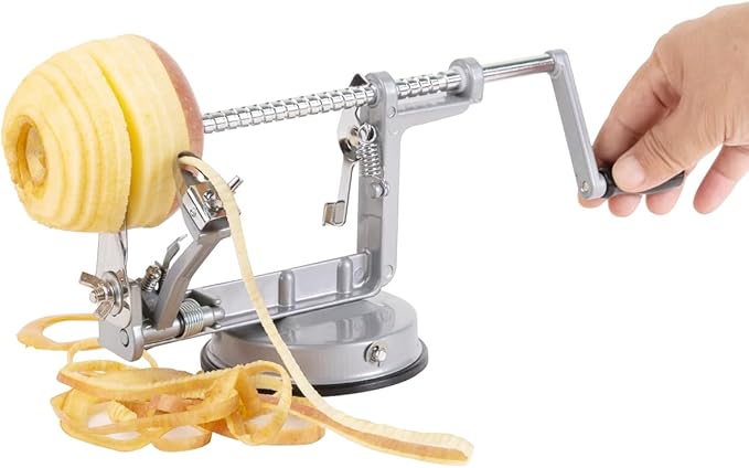 Apple peeler and corer with Powerful Suction base Apple peeler slicer corer with stainless steel blades for pears potato peelers
