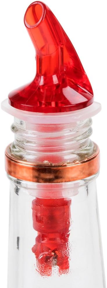 Bartender Gear Measured Pour Spouts for Half Gallon & 1.75 Liter Bottle Pourer - Auto-Measuring 1 oz (30 mL) Cork 27mm 6-pack
