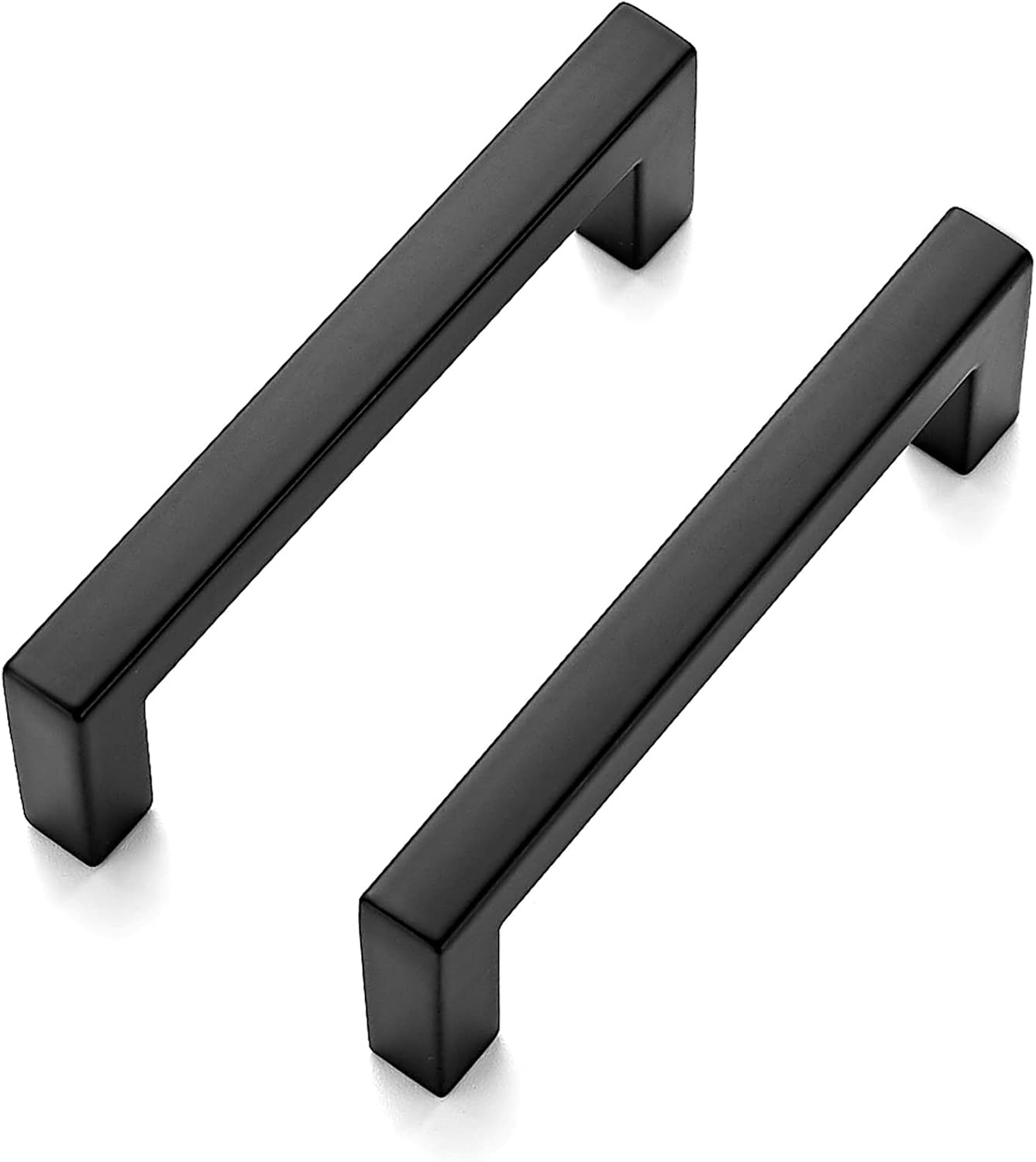 Ravinte 5 Pack Solid 3 Inch Center to Center Slim Square Bar Drawer Handles Kitchen Cabinet Handles Black Drawer Pulls Kitchen Cabinet Hardware Kitchen Handles Matte Black Cabinet Pulls