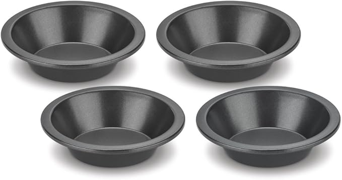 Cuisinart 4 Piece Round Dish Set, Mini, Steel Gray