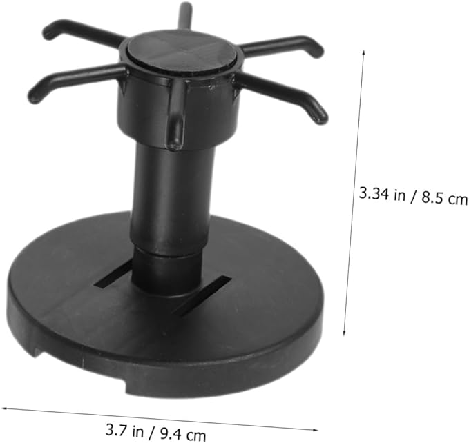 Healifty 3pcs Rotating Kitchen Hooks Utensil Hanger Set for Hanging Cooking Tools Under Cabinet Black Utility Organizer Storage