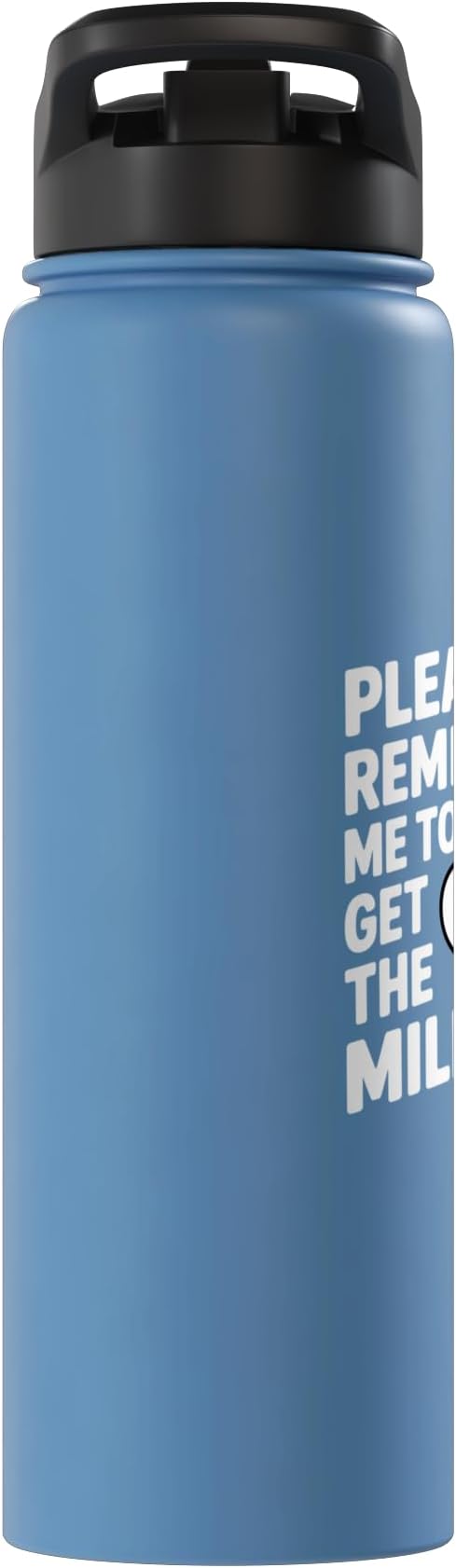 Please Remind Me To Get The Milk Funny Goose Stainless Steel Insulated Water Bottle