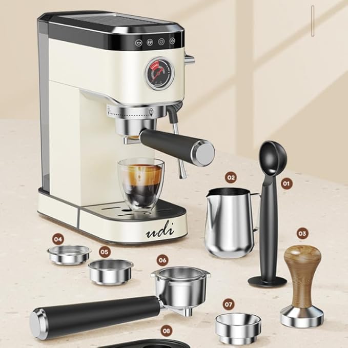 Cafe Premier Series All-in-One Coffee Machine, Espresso, Cold Brew, Grinder, Frother, Silver, Refurbished