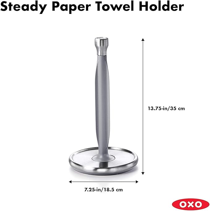 OXO Good Grips Steady Kitchen Paper Towel Holder, 2-Pack