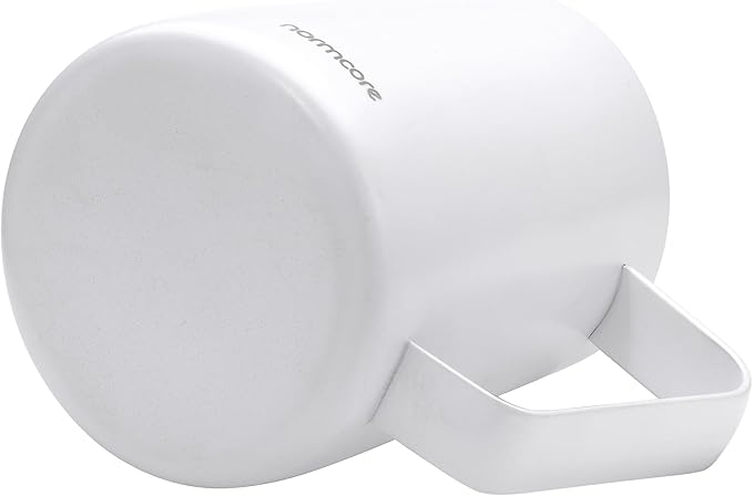 Normcore Milk Pitcher with Sharp Spout - Espresso Steaming Pitcher - Milk Frothing Jug - Espresso Barista Tool - Non-stick coating White - 20.3 oz (600 ml) (Pack of 3)