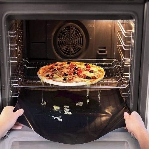 (2 Piece) Oven Liner Protector for Whirlpool In Wall Oven, Custom Fit Reusable Oven Baking Mat Spill Guard Protective Cover Liner - KOSC504ESS