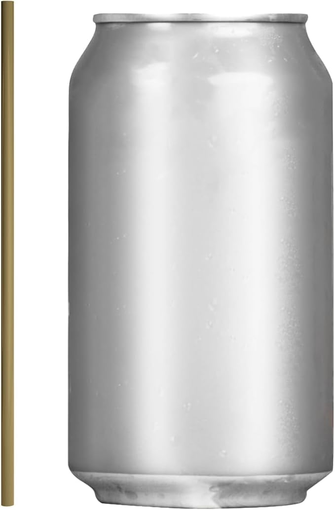 Disposable Plastic Coffee Stirrer Straw - 5 Inch Sip Stir Stick (1000, Gold)